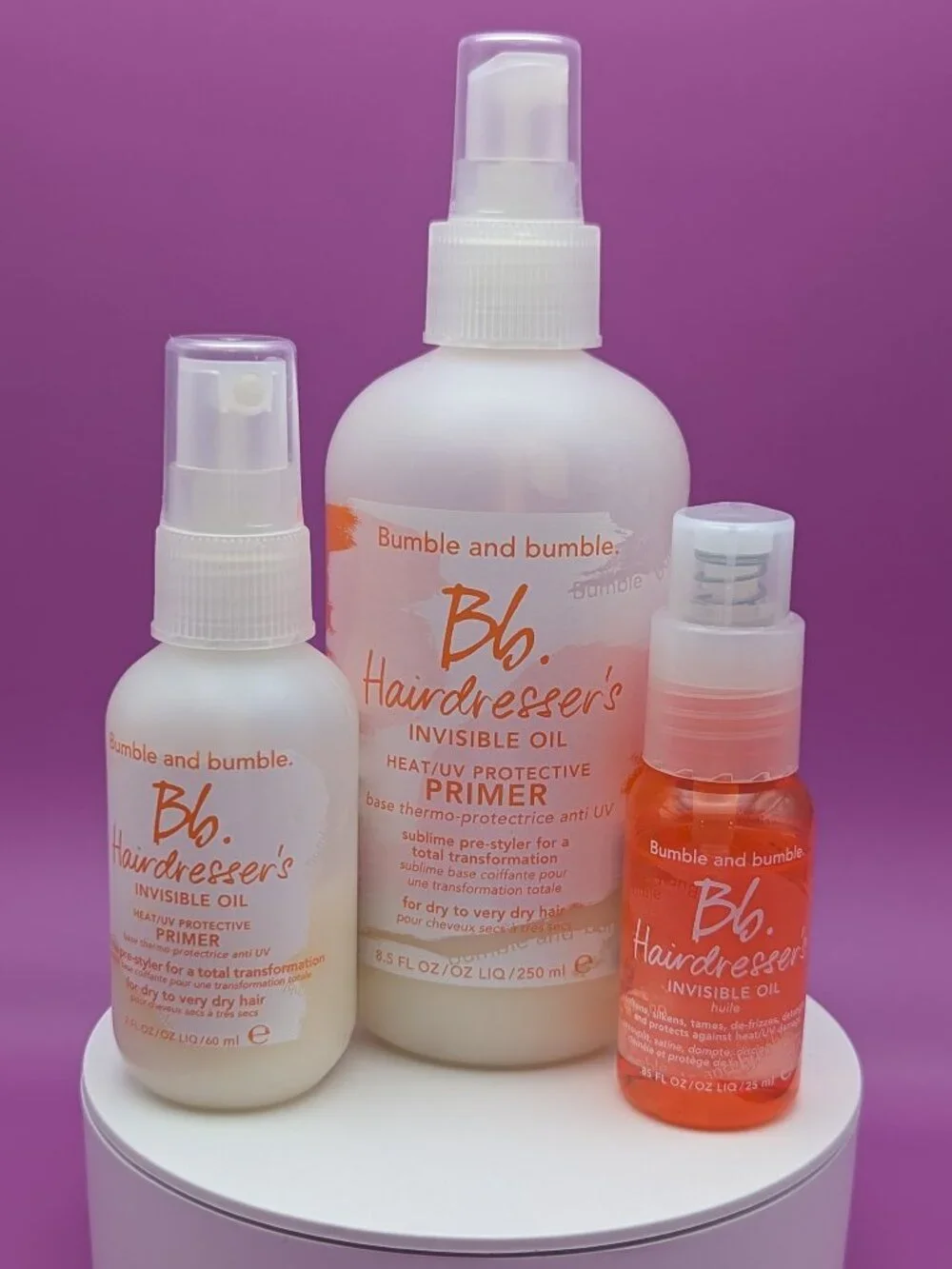 Bumble and bumble Hairdresser's Invisible Oil FS & TS Primer Used + TS Oil VGC - Picture 1 of 9